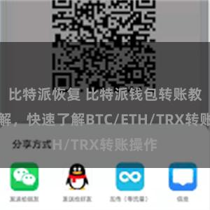 比特派恢复 比特派钱包转账教程详解，快速了解BTC/ETH/TRX转账操作