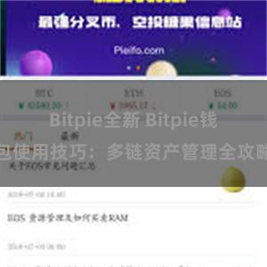 Bitpie全新 Bitpie钱包使用技巧：多链资产管理全攻略