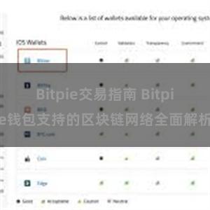 Bitpie交易指南 Bitpie钱包支持的区块链网络全面解析