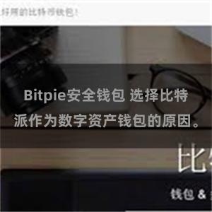 Bitpie安全钱包 选择比特派作为数字资产钱包的原因。