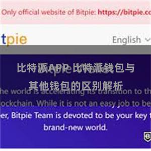 比特派APP 比特派钱包与其他钱包的区别解析