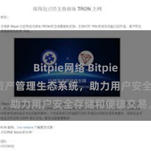 Bitpie网络 Bitpie钱包：打造数字资产管理生态系统，助力用户安全存储和便捷交易。