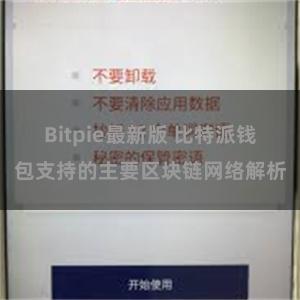 Bitpie最新版 比特派钱包支持的主要区块链网络解析