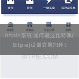 Bitpie系统 如何通过比特派(Bitpie)设置交易加速？