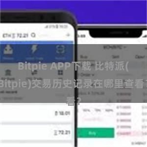 Bitpie APP下载 比特派(Bitpie)交易历史记录在哪里查看？