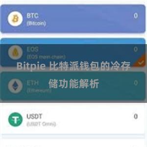 Bitpie 比特派钱包的冷存储功能解析