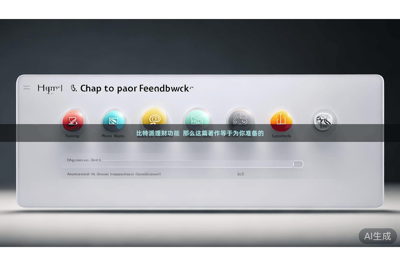 比特派理财功能  那么这篇著作等于为你准备的